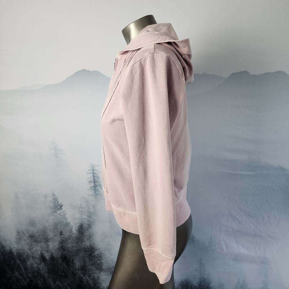 Woolrich Pintucked Hooded Full Zip Blush Jacket | Women's Small - Picture 5 of 16